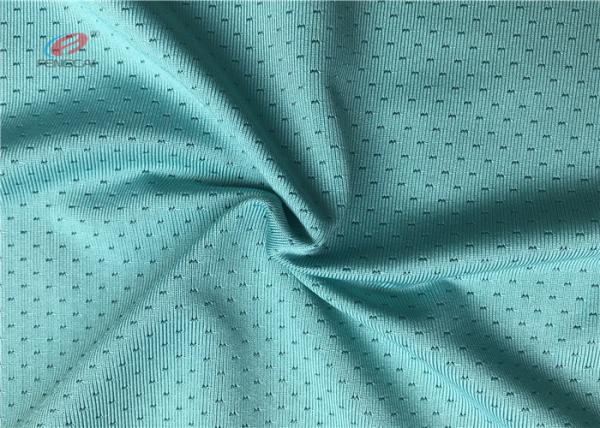 Blue Elastic Sports Mesh Fabric 95% Polyester 5% Spandex For Sportswear