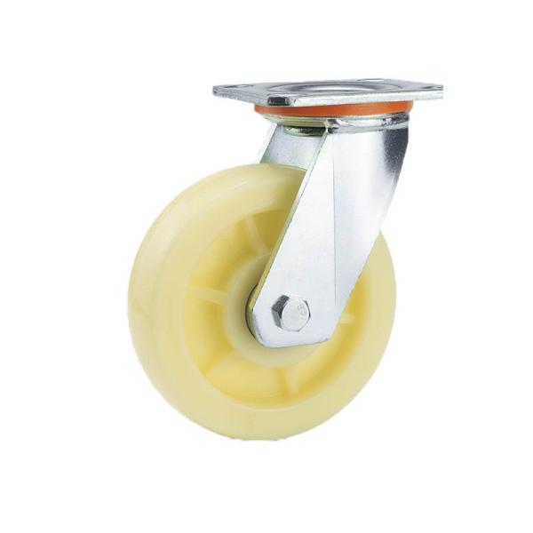 Double Bearing Industrial Caster with PVC Wheel 32mm Thickness Hole Distance 12*8.2mm