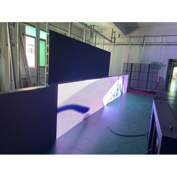 Крытый дисплей СИД полного цвета P6 цифровой со шкафами заливки формы, HD привел экран, облегченный шкаф