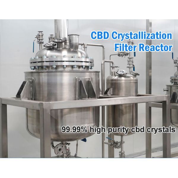 Jacketed Crystallization Reactor Glass & Stainless Steel Reactor PLC Or PID Control