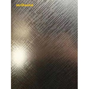 Бронзовый цвет гравированный гарилинный кисть Нержавеющая сталь Цветной лист Декоративная пластина