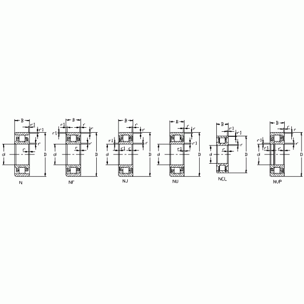 CLB cylindrical roller bearing NU205