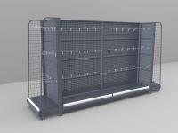 Multilevel Stationery Shop Display Rack Shelves Metal Wall 5-8 Feet Mild Steel Commercial