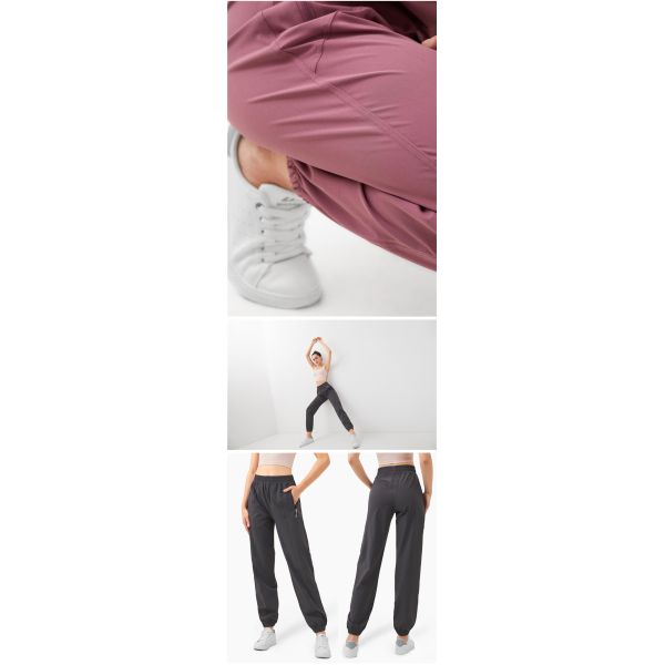 Quickdrying Zipper Pockets Yoga Jogger Pants 130gsm Yoga Sweatpants Plus Size
