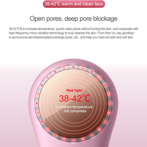 IPX5 Waterproof USB Charging Silicone Electric Facial Cleansing Brush for Face Cleanse
