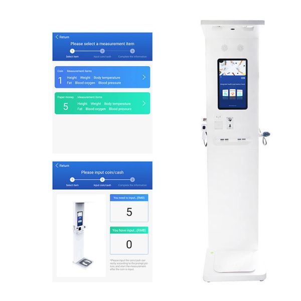 4 Electrode Body Composition Analyzer Machine 500kg Commercial BMI Machine