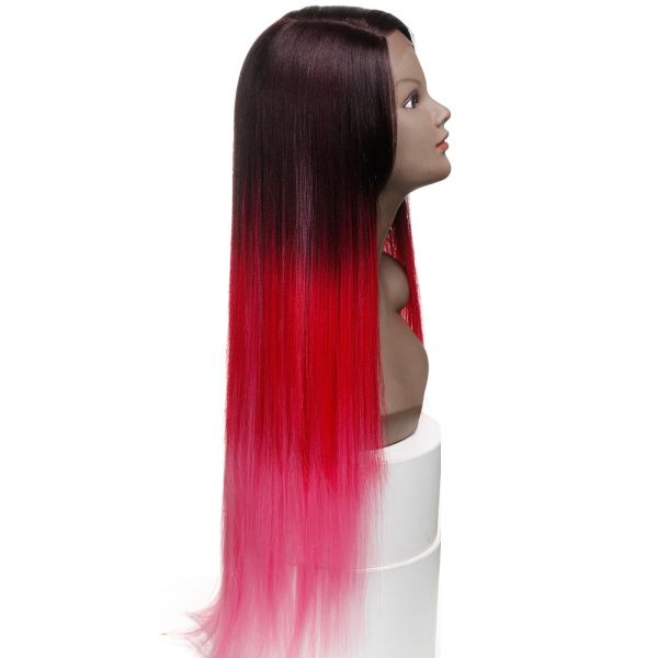 Покрашенные европейцем парики фронта шнурка человеческих волос 31 дюйм с теплостойким волокном