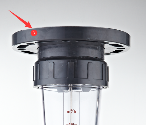 G1/2 Female or Glue Joint Connection Plastic Tube Flow Meter for Accurate Flow Control