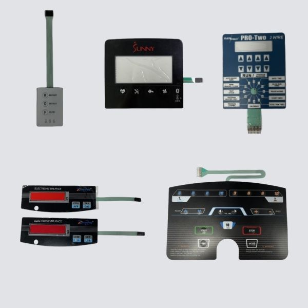 Custom Membrane Switch Keypads with Patented Anti-Static Anti-Fingerprint Technology and 1 Million Press Lifespan
