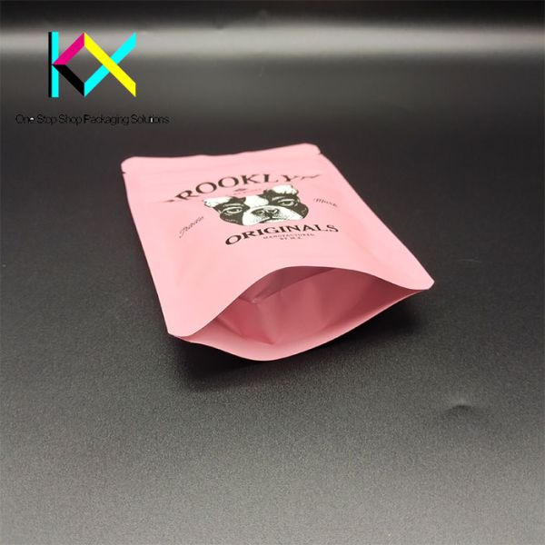 Custom Logo Printed Pet Food Packaging Bags 110um Thickness Moisture Resistant