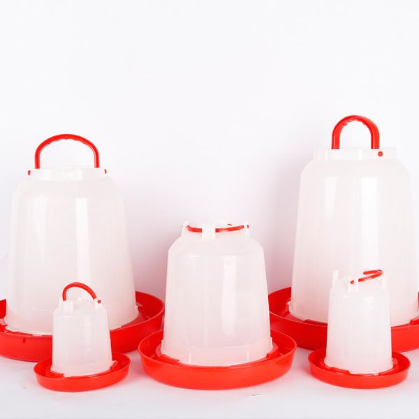 Plastic Portable Farming Poultry Feeder Drinker 1kg