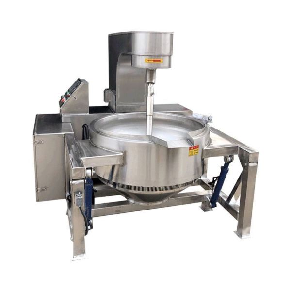 1200*900*900 Timing Device Electric Double Gas Steam Jacketed Kettle with Mixer Agitator
