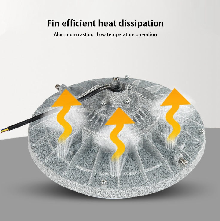 30W 50W 100W 200W Led Explosion Proof High Bay Light 110lm Luminous Flux for Warehouse