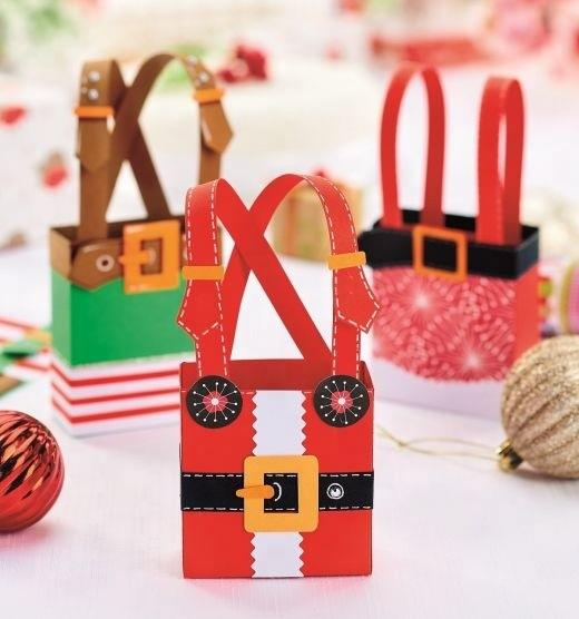Caixas de presente do Natal do saco de papel por atacado econômico do presente do Natal de China do cartão grandes