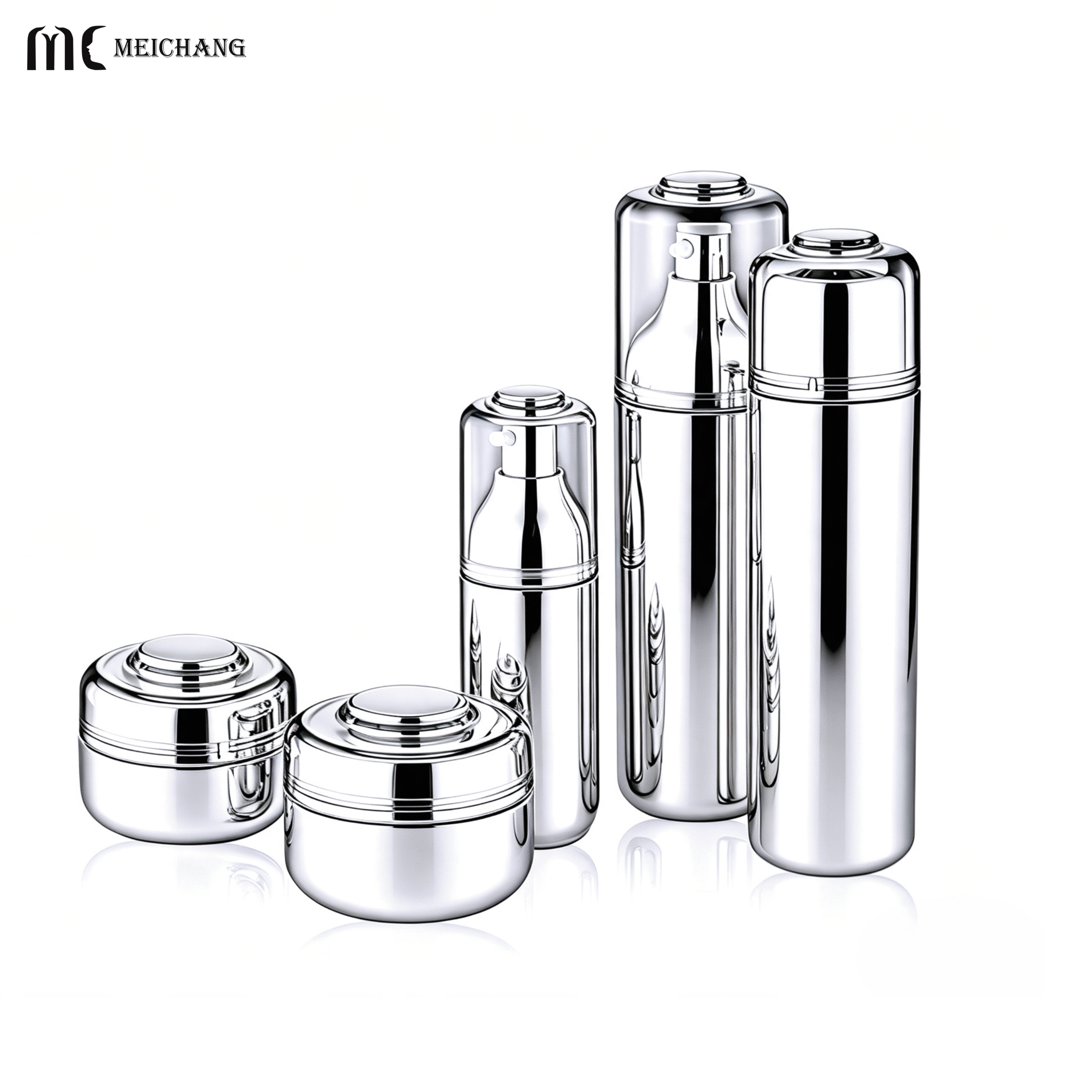 Refillable Glass Skincare Packaging Set with Freshness-Sealing Design for Sustainable Beauty Brands