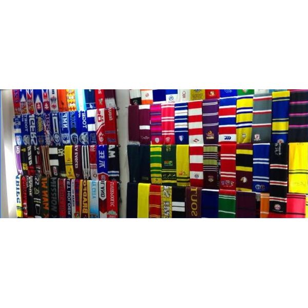 European World Cup Scarf , Embroidered Red And Blue Team Usa Soccer Scarf