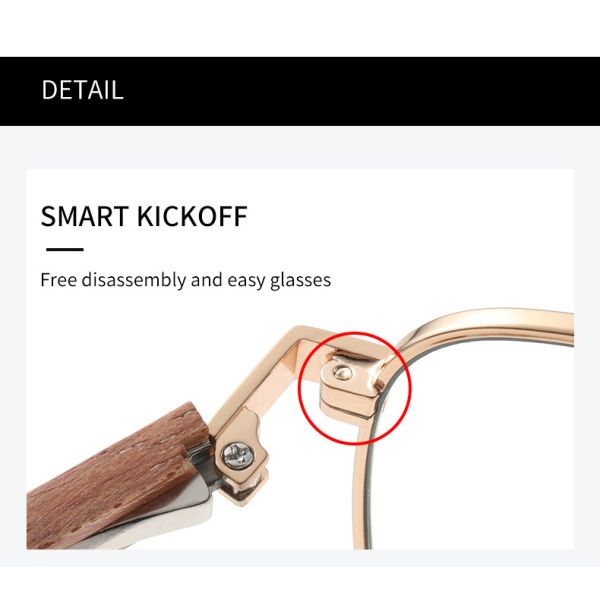 Стекел металла людей и женщин рецепт оптически деревянных анти- голубой светлый