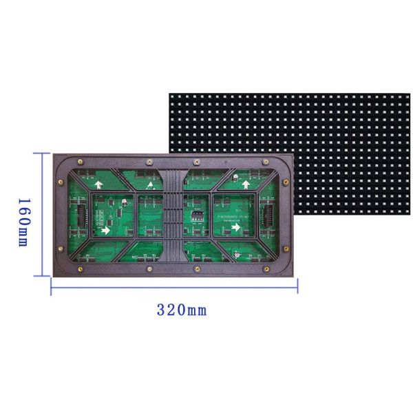 SMD3535 Digital LED Display Board P8 1R1G1B Iron Cabinet Outdoor