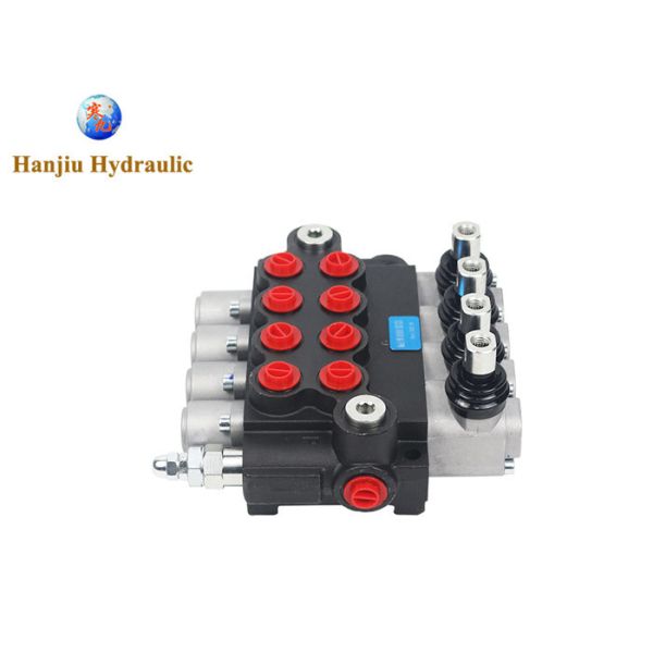 4P40-1A1A1A1A1GKZ1 Hydraulic Direction Valve 40L 4 Spools G3/8 Ports
