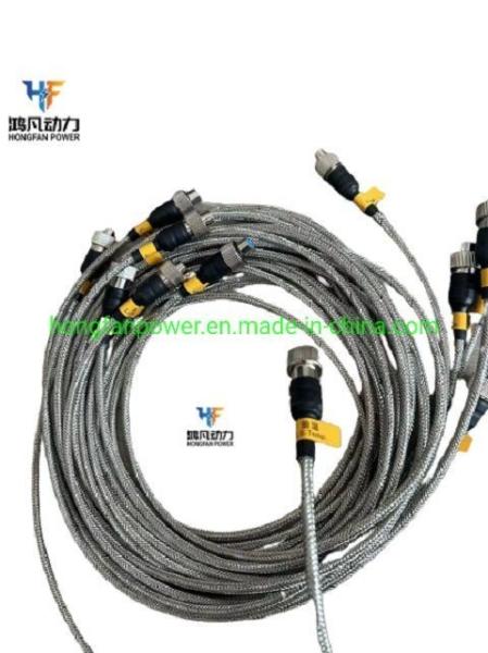 Marine Diesel Generator Oil Pressure/Oil Temperature Speed Sensor Harness Plug, 3-Core, 4-Core, 5-Core