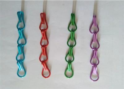 Colorful Home Anodized Chain Link Door Curtain Decorative Metal Mesh 12mm Hole