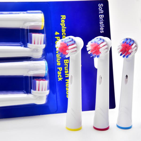 Round Electric Toothbrush Heads Replacement Improve Oral Hygiene RoHS Certified