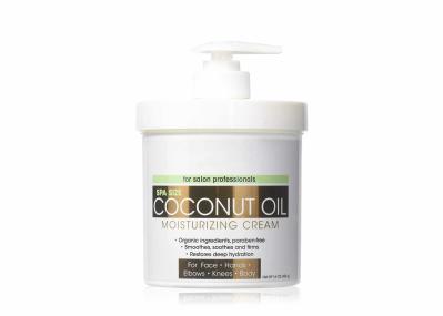 Spa size 16oz Coconut Oil Moisturizing Cream for Face, Hands, Hair.