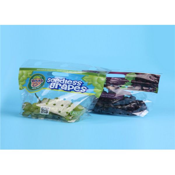 Clear Fruit Saver Bags , Customized Food Packaging Bags For Strawberry / Grape