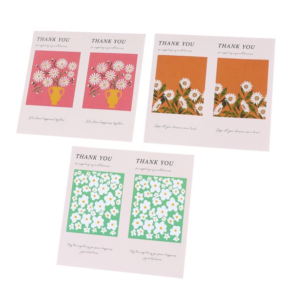 Thank You Self Adhesive Sticker Package Mailer Box Seal Label Sticker Custom Printing