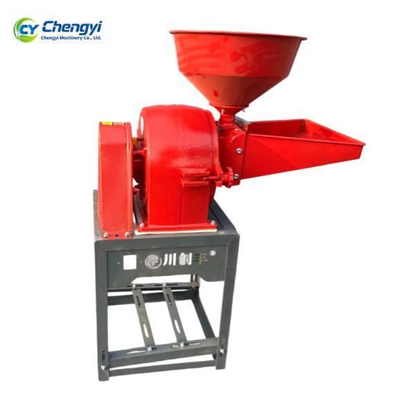 Durable Iron Crusher Grinder 100-150kg/h Capacity 220V Motor Feed Grinder Pulverizer Machine