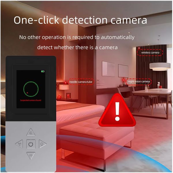 3.7V RF Signal Detector Heat Seeking AI Auto Scanner Hidden Cam GPS Tracker Wireless Signal Scanner
