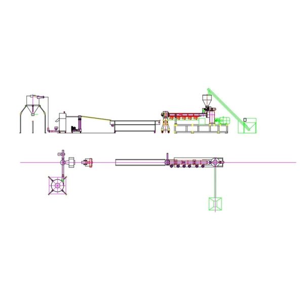Машина штрангпресса фильма PE расточительствует трубу PP PVC кладет машину в мешки бутылки ЛЮБИМЦА пластиковую повторно используя