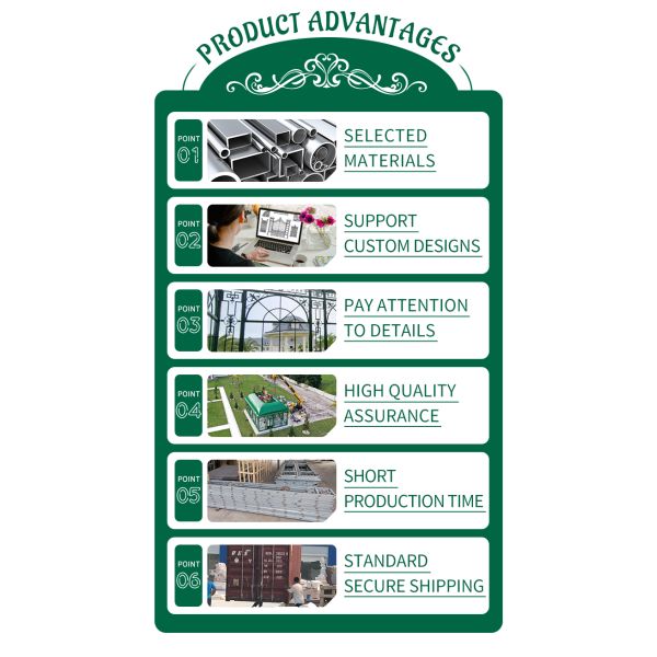 Movable Sunroom Wrought Iron Cast Iron Gazebo Metal Green House Safely Reinforced Large Outdoor Wedding