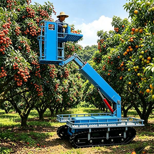 Wetland Conservation Towable Construction Boom Lift 50 Ft 48V Single Person