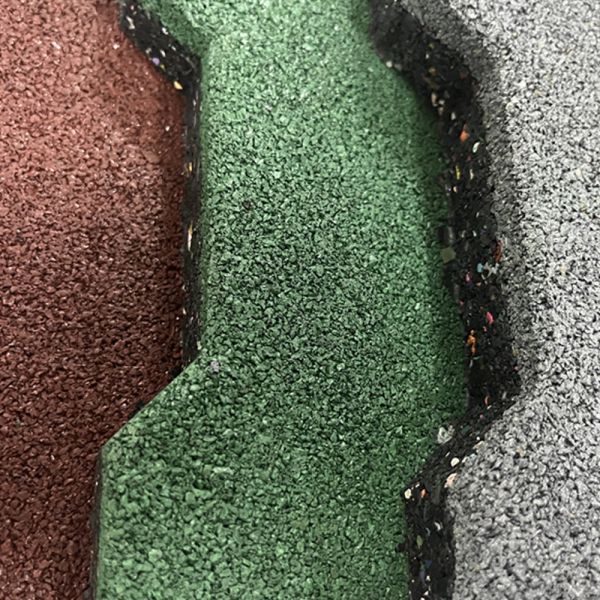 H-shaped rubber mat for shock absorption dog bone rubber tile for reduce damage outdoor rubber floor tiles