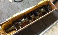 Crankshaft de motor de liga de aço de cabeça plana Nissan PF6T