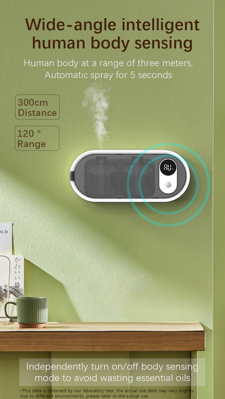Wall Plug in Machine Commercial Essential Oil Waterless Automatic Aroma Diffuser for Home