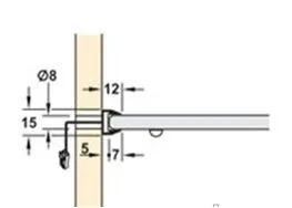 14.5*11.4mm 6063 T3-T8 Anodized LED Aluminum Profile for Surface Mounted LED Strip Channel