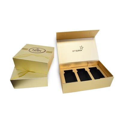Caixa de fechamento magnética de presente Caixas de compras dobráveis de luxo com ímãs de papel personalizado Cartão rígido dobrável