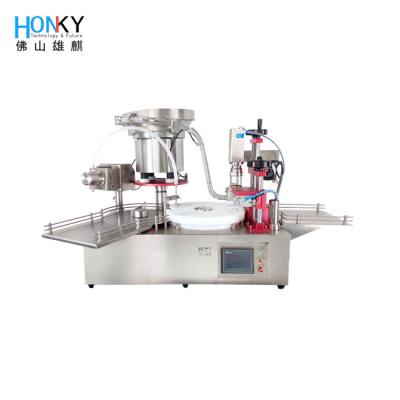 Garrafa Desktop de 25ml Vial Filling And Capping Machine 2400 pela hora