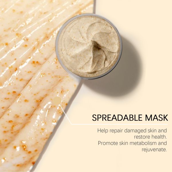 Etiqueta privada Hidratante Hidratante Cuidado Nutritivo Piel facial Brillante Arroz Miel Hidratante Máscara