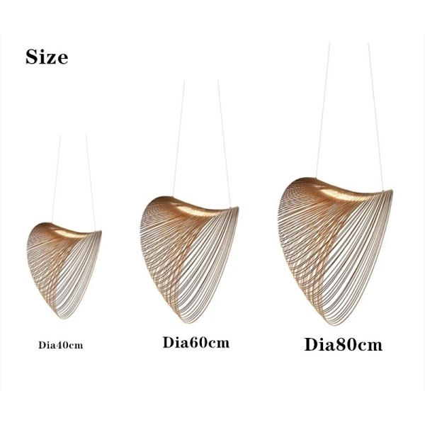 Modern Wood LED Light Pendant Lamp for Staircase Kitchen Restaurant Shop Chandelier(WH-AP-675)