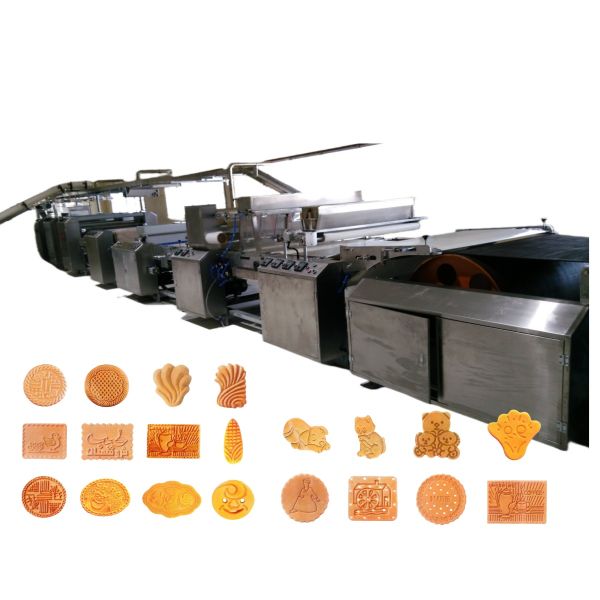 4 In 1 Biscuit Processing Line Full Automatic Biscuit Manufacturing Plant High Efficiency