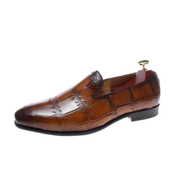 Italian Style OEM Mens Leather Dress Shoes Extra Large Size 46
