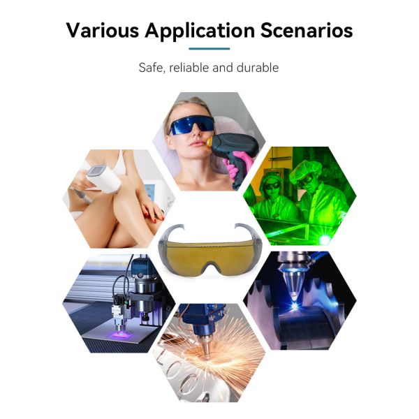 Laser Safety Glasses Protective IPL Glasses Hair Removal 650nm Red 532nm Green 450nm 1064nm Laser Protective Glasses