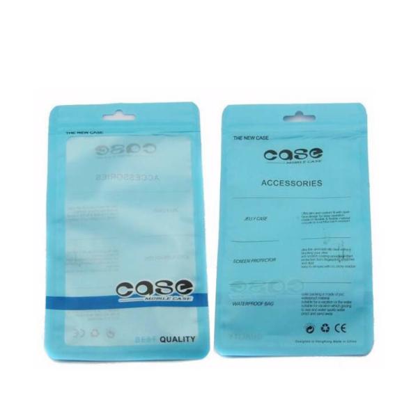 custom zip lock mobile earphone headphone cell phone charger cable accessories case packaging pouch bag