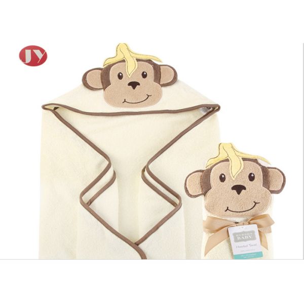 OEM Warm Baby Blanket Portable Cotton Baby Animals Hooded Towel Blanket