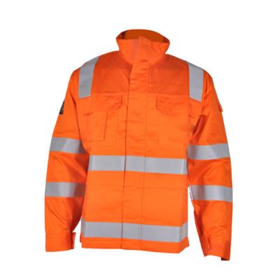 Franco do fogo da MALHA - revestimentos resistentes EN11612 olá! Vis Welding Jackets
