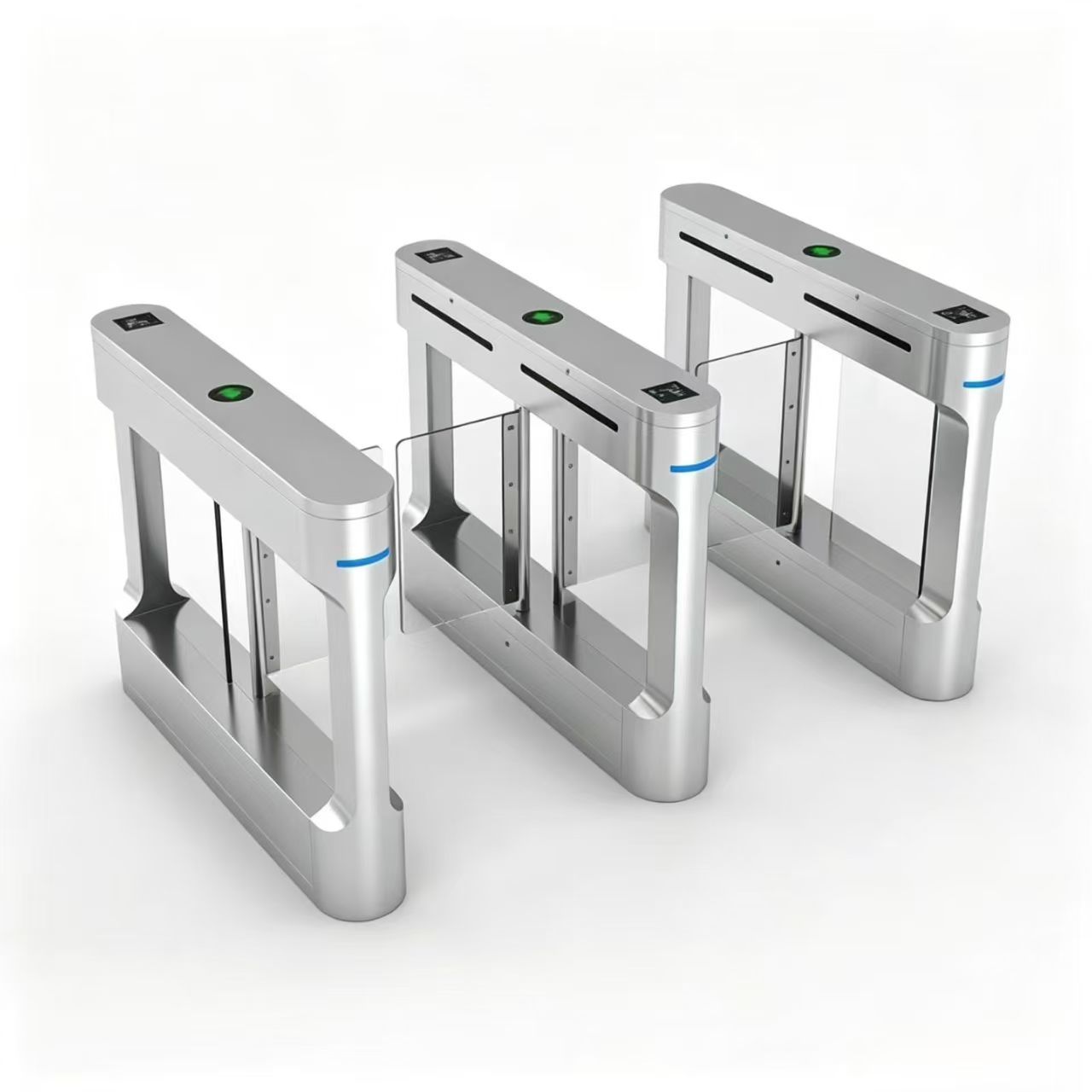 Automatic Swing Gate Turnstile for Gym Access With QR Facial Recognition