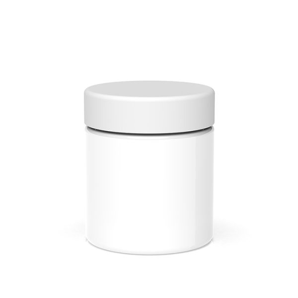 Крышки Кр герметичной матовой белой стеклянной банки на 3 унции с защитой от запаха стеклянной тары черные гладкие